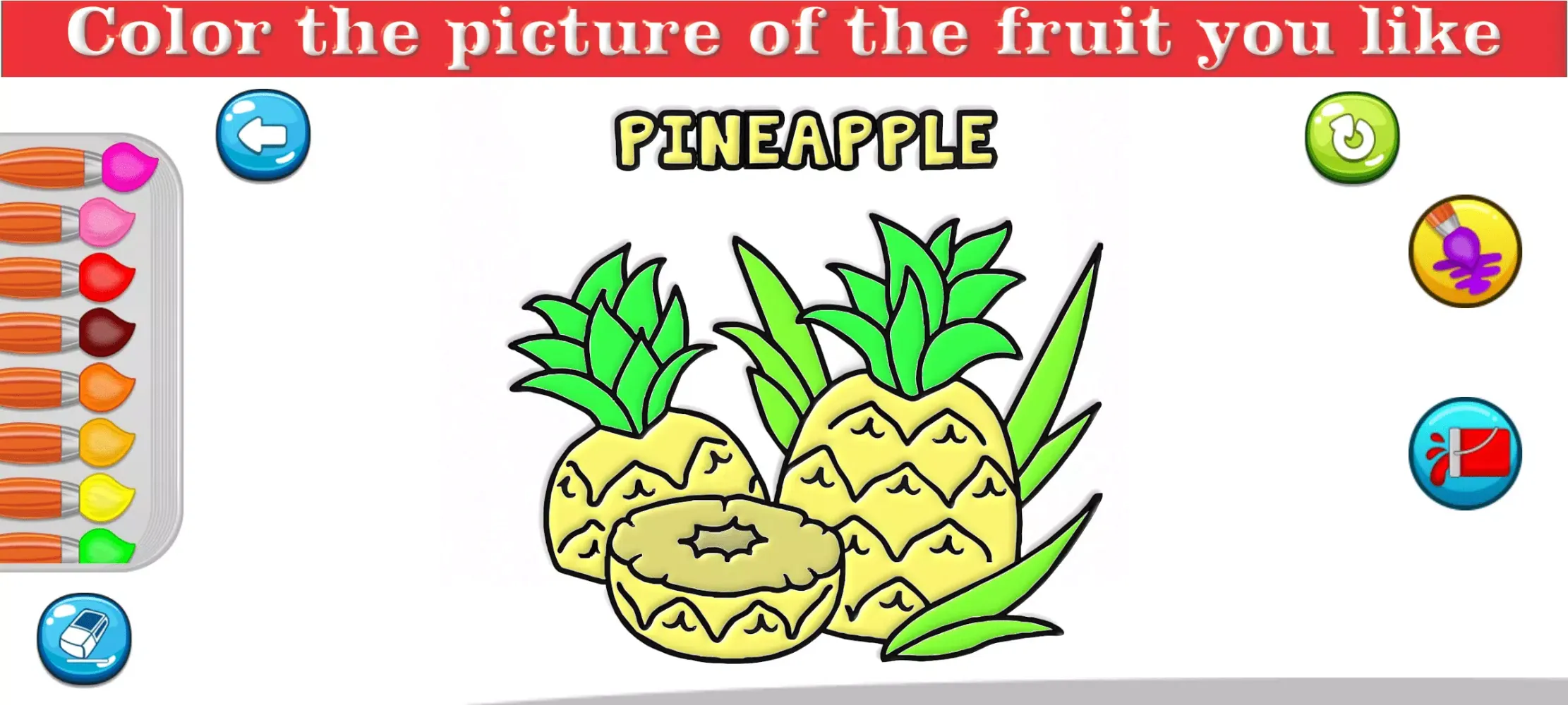 Ảnh chụp màn hình của Coloring Fruit Pictures
