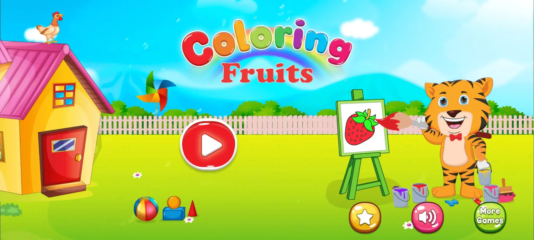 Ảnh chụp màn hình của Coloring Fruit Pictures