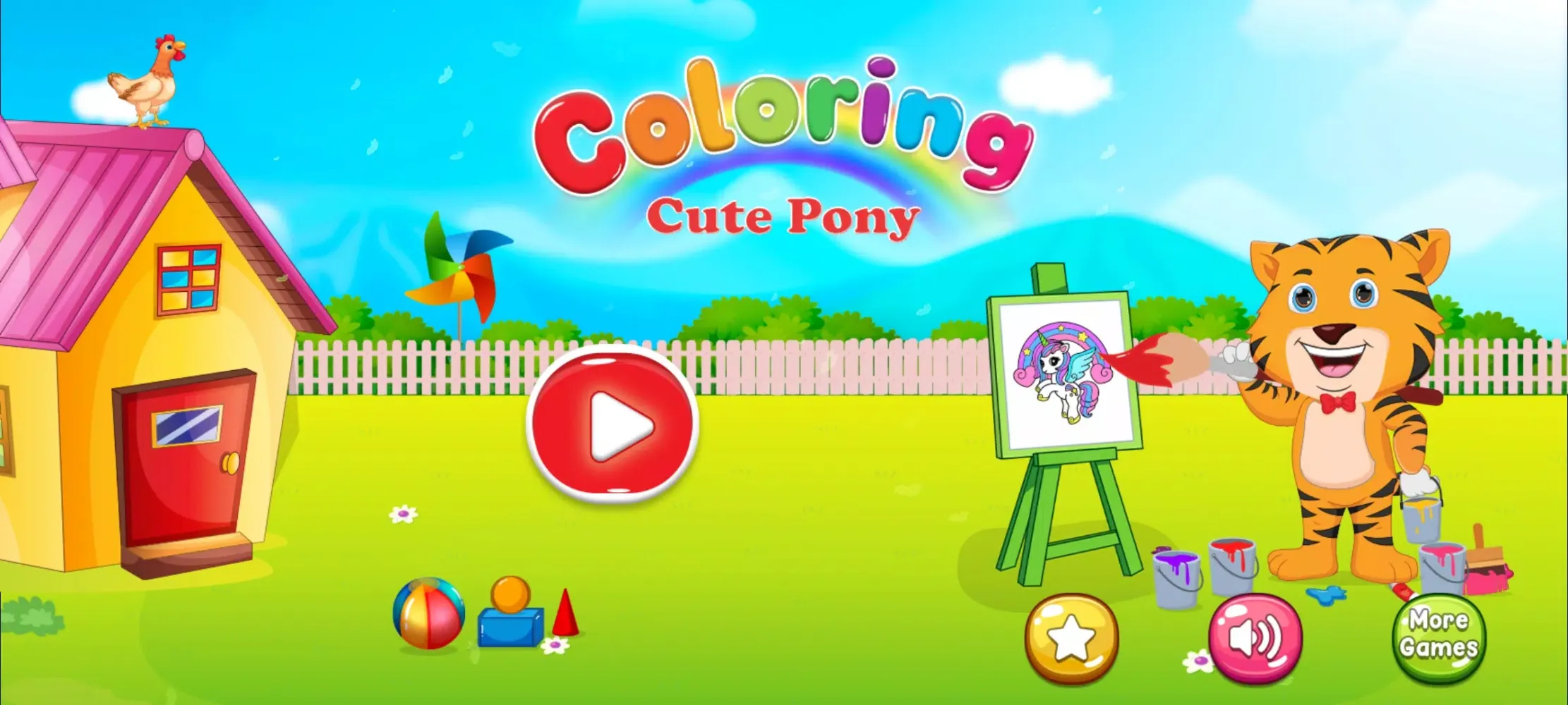 Capturas de pantalla de Cute Pony Coloring Pages