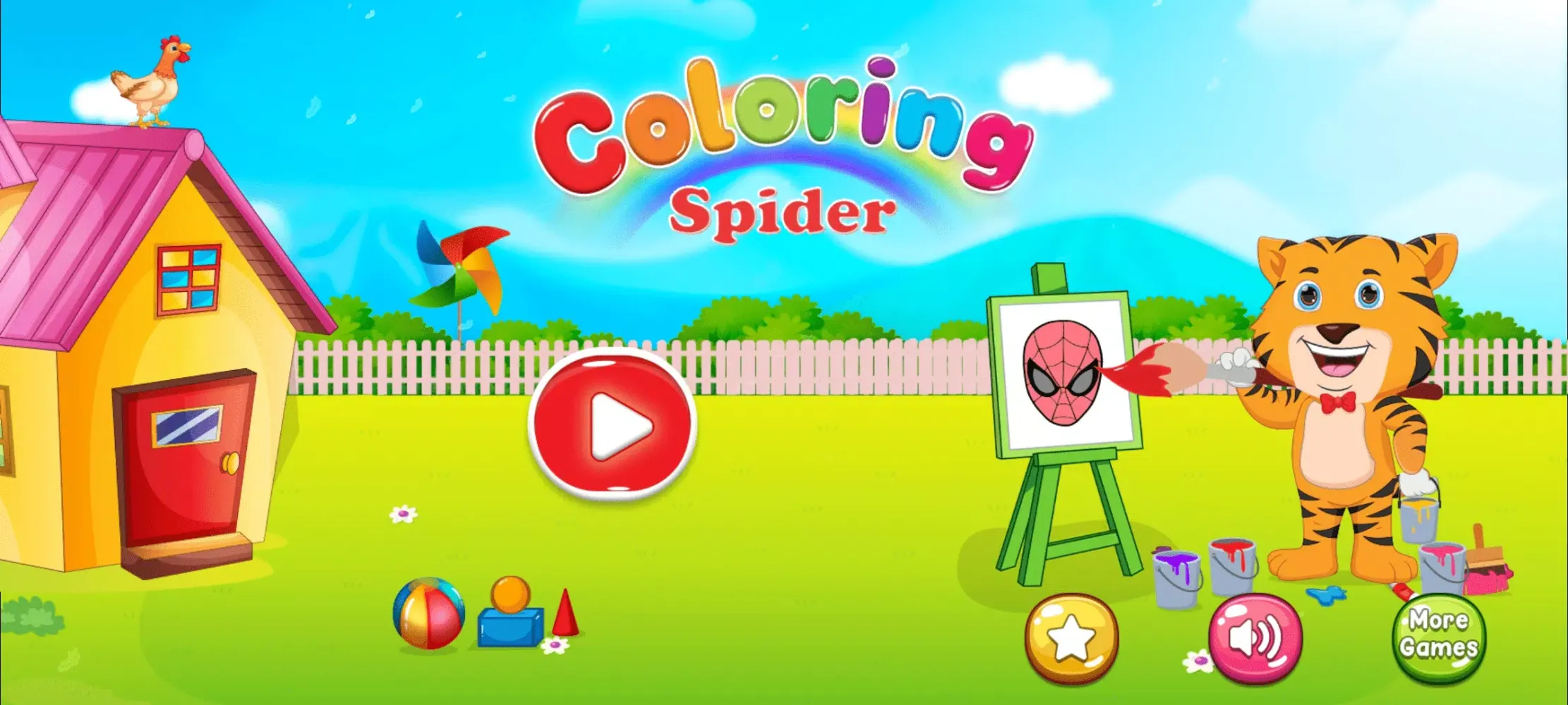 Capturas de pantalla de Coloring Cute Spider Superhero