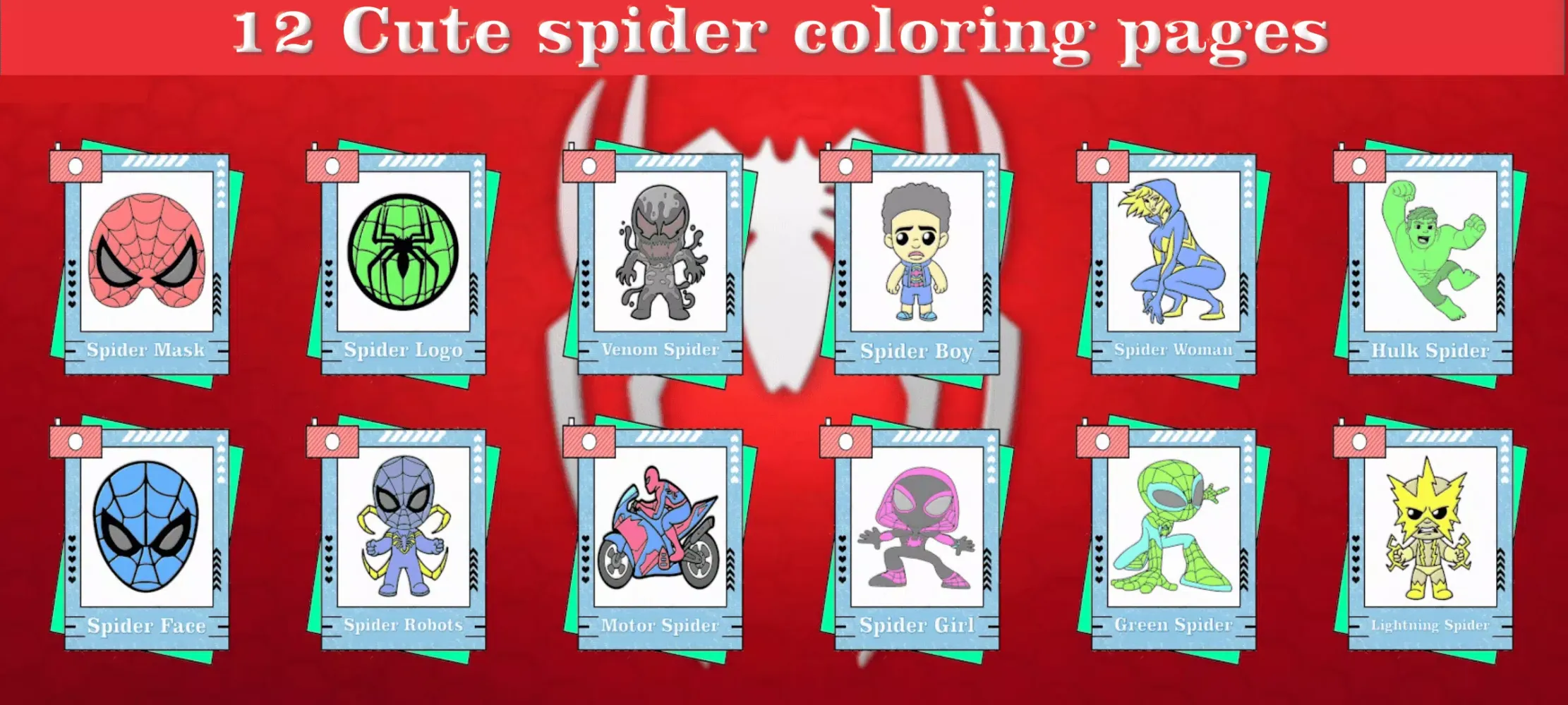 Capturas de pantalla de Coloring Cute Spider Superhero