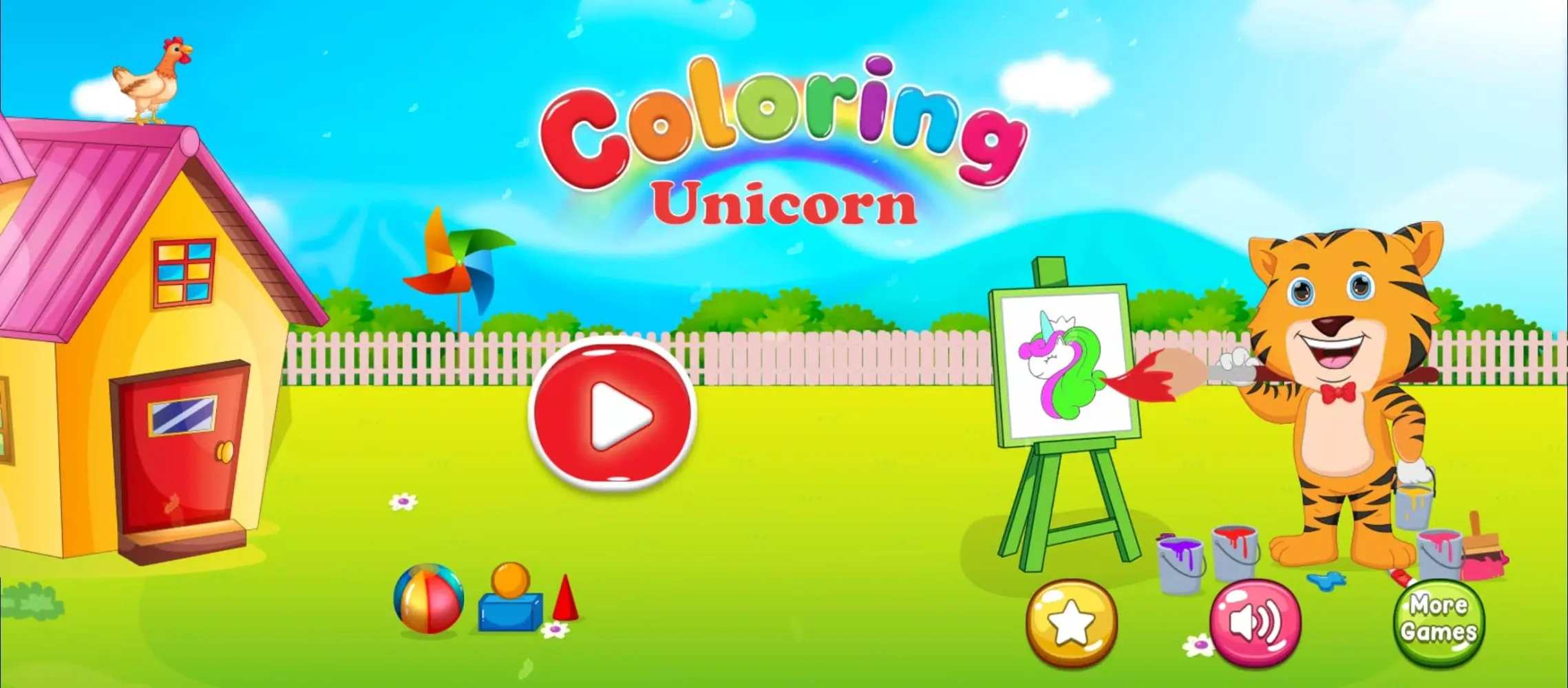 Captures d'écran de Little Unicorn Coloring Pages
