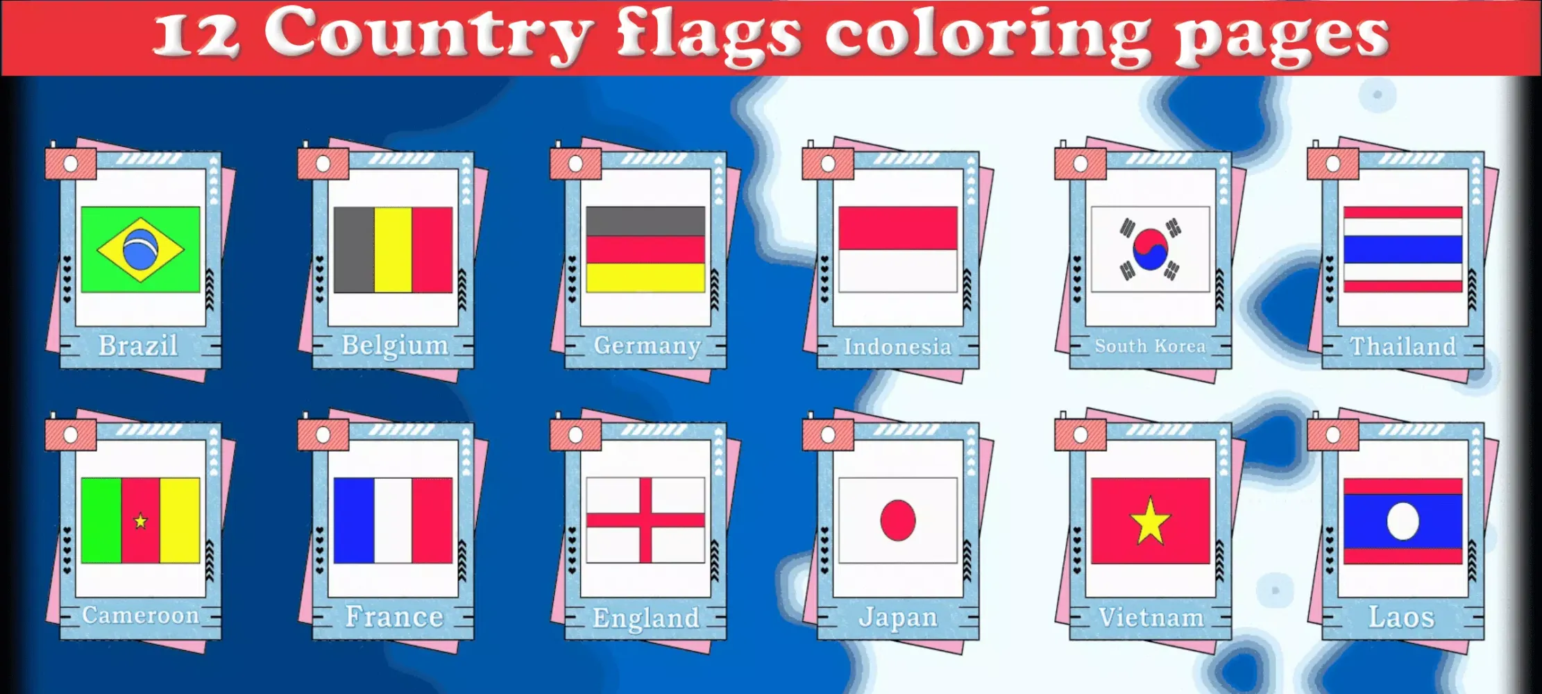 صور Coloring World Country Flags