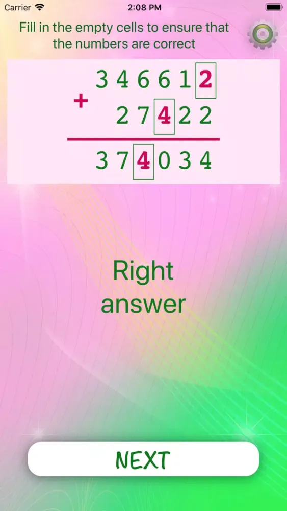 Tangkapan layar Method of adding numbers
