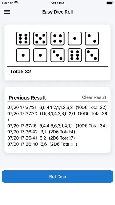 Easy Dice Roll 스크린샷