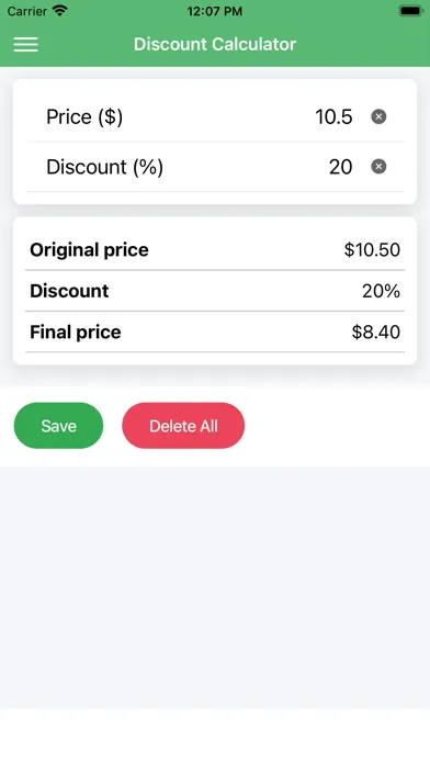 Simple Discount Calculator应用截图