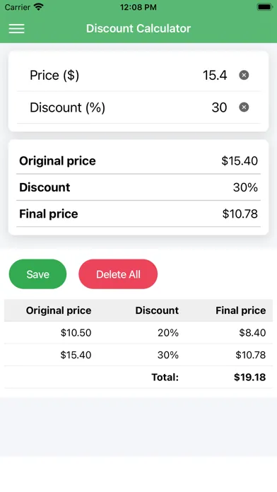 Simple Discount Calculator应用截图
