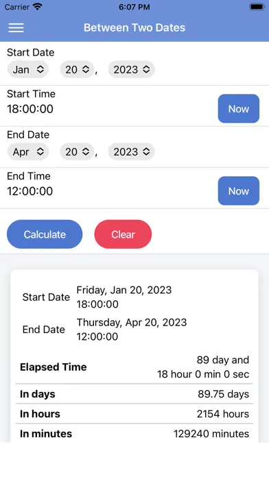 Ảnh chụp màn hình của Time Duration/Add Calculator