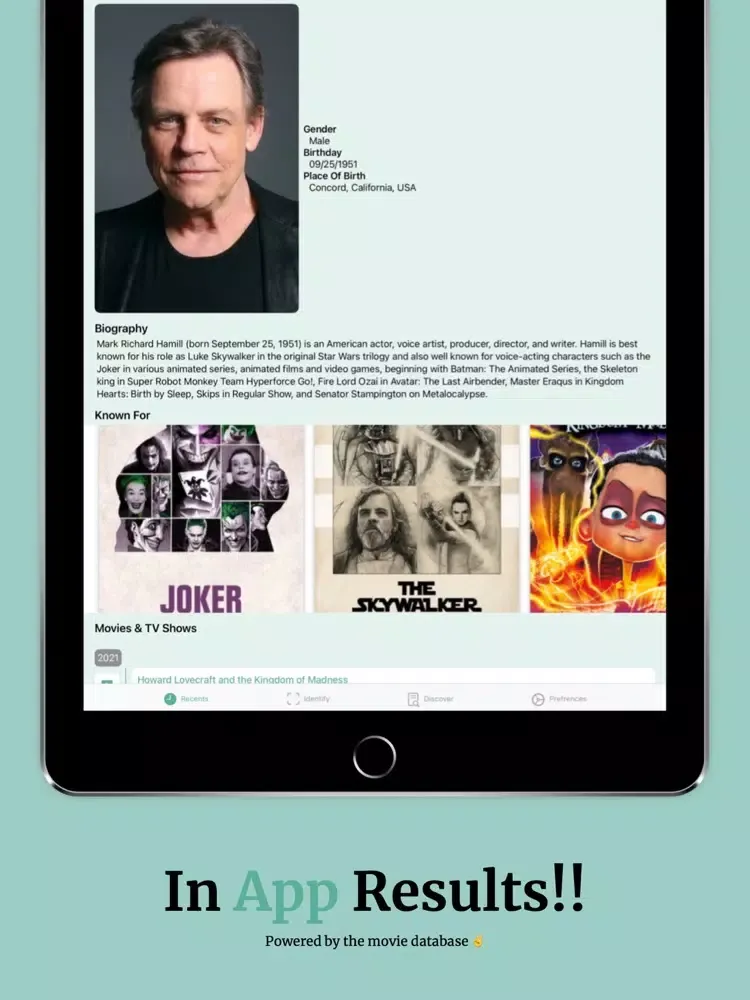 Capturas de pantalla de Watched It? iPad 