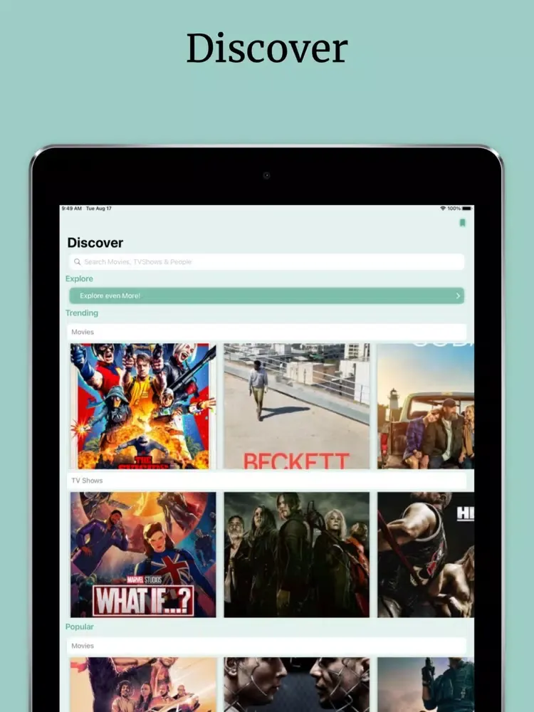 Capturas de pantalla de Watched It? iPad 