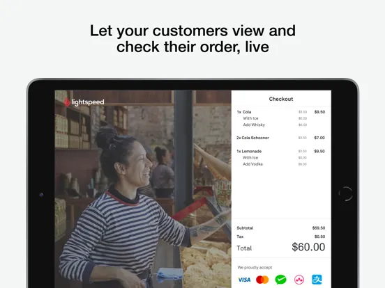 Lightspeed Customer Display iPad  سکرین شاٹس