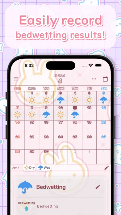 Bed Wetting Calendar 스크린샷