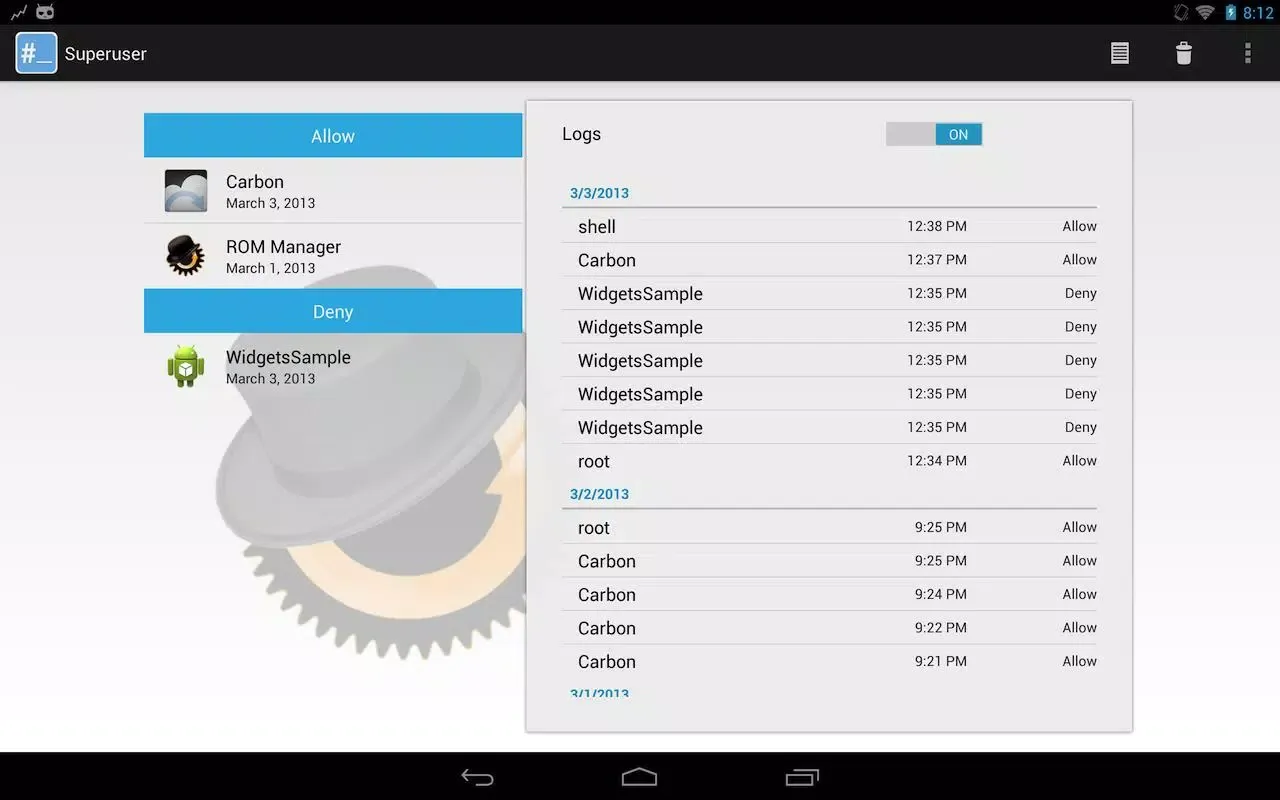 Superuser Screenshots