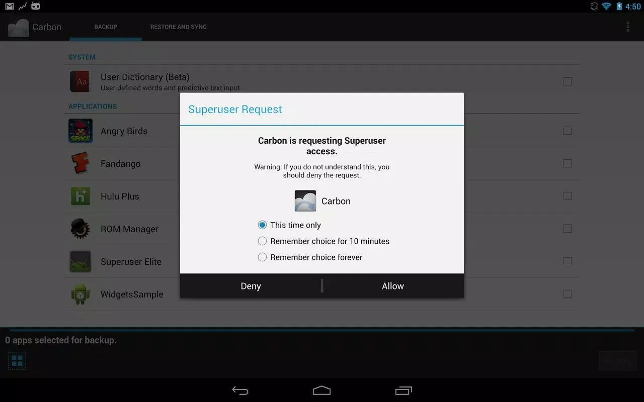 Superuser Screenshots