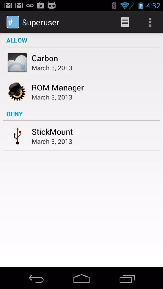 Superuser Screenshots