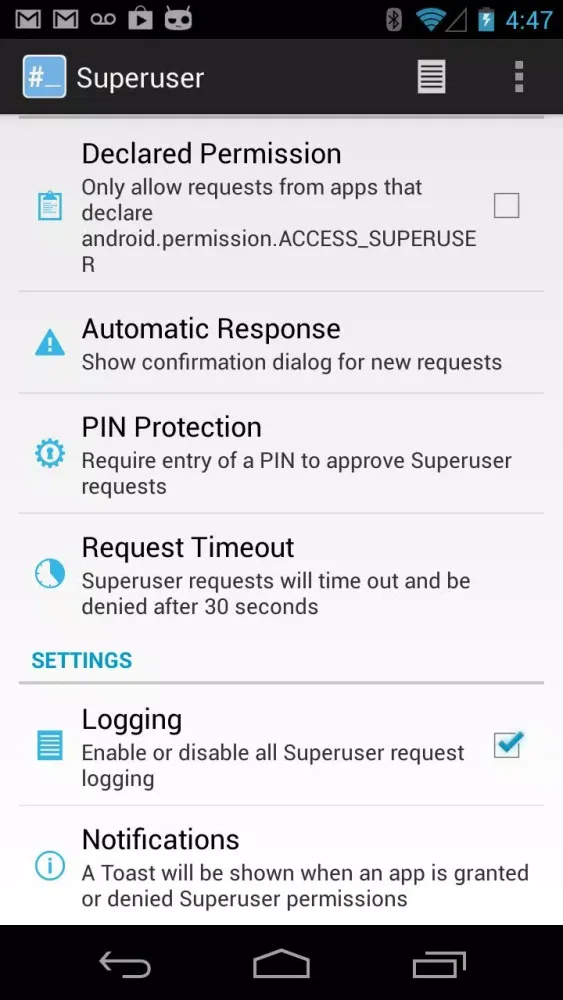 Superuser Screenshots