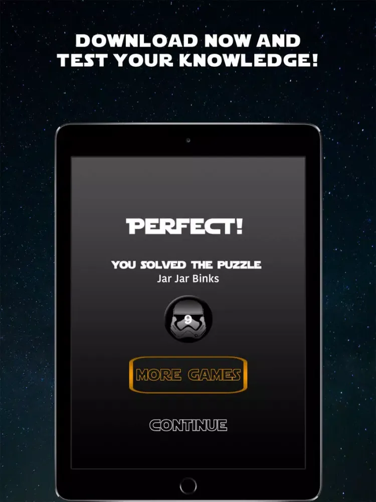Tangkapan layar Trivia Wars - Quiz Game for the real Star Wars fan iPad 