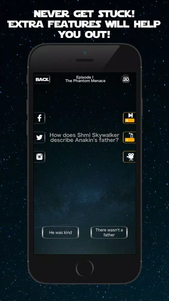 Tangkapan layar Trivia Wars - Quiz Game for the real Star Wars fan