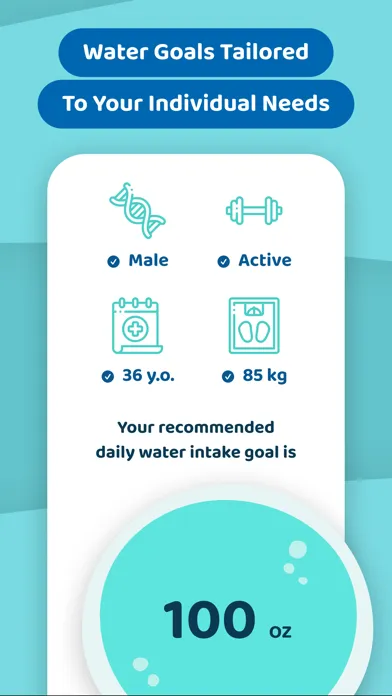 Screenshot di WaterGoal: Water Tracker