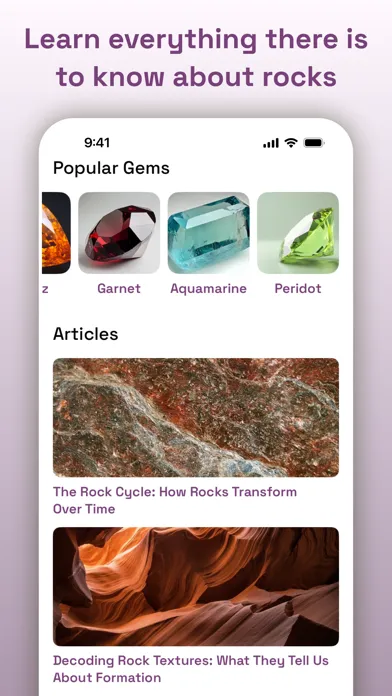 ภาพหน้าจอของ Rock Identifier - Crystal, Gem