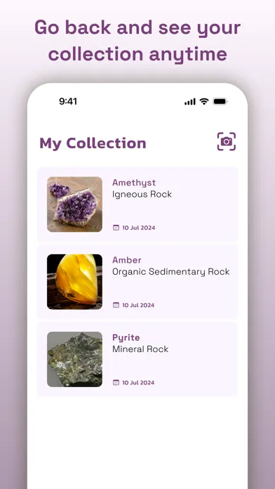 ภาพหน้าจอของ Rock Identifier - Crystal, Gem