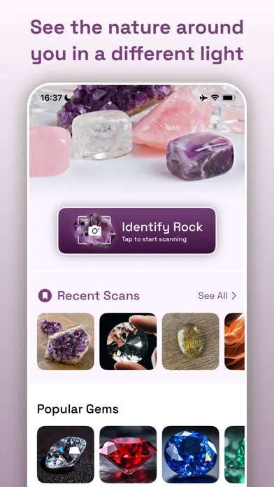 ภาพหน้าจอของ Rock Identifier - Crystal, Gem