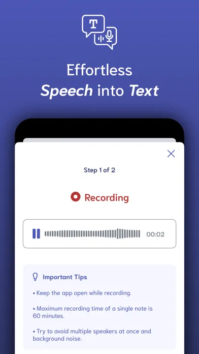 VoiceNotes: speech to text应用截图