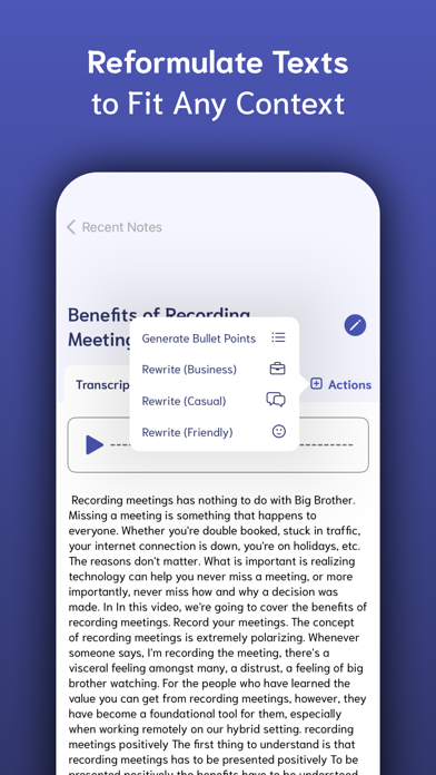 صور VoiceNotes: speech to text