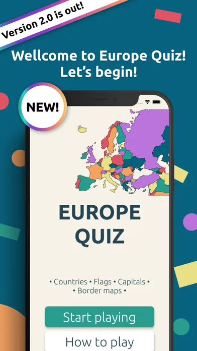 Europe Quiz: Flags & Capitals Ekran Görüntüleri