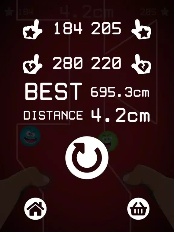 Capturas de pantalla de Two Fingers: Follow The Lines iPad 