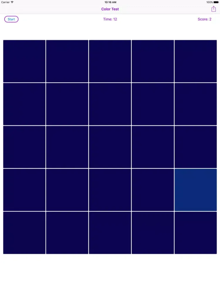 Color test - Test your eyes - color game iPad  Screenshots