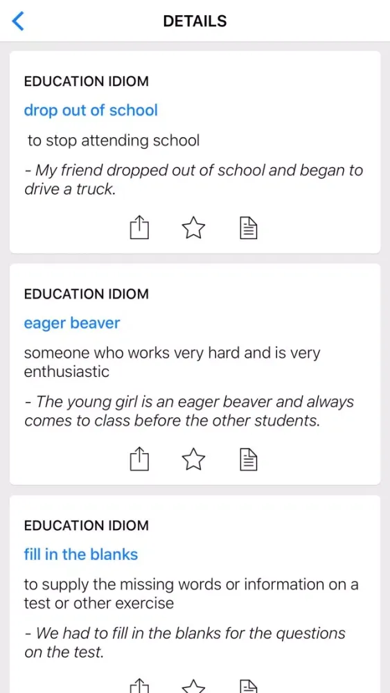 Capturas de tela do Education & Negotiation idioms
