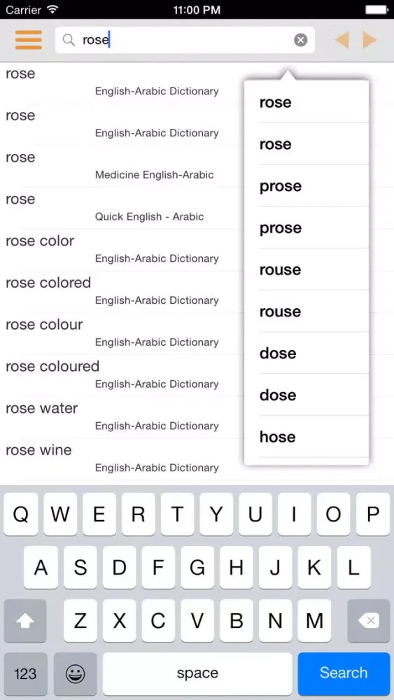 Скриншоты English Arabic Dictionary (My Dict)