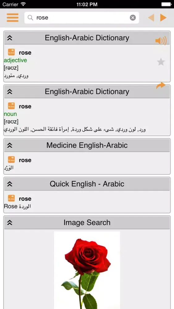 Скриншоты English Arabic Dictionary (My Dict)