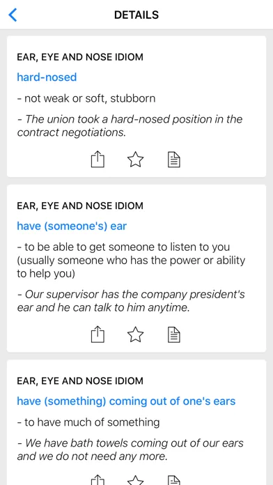 Ảnh chụp màn hình của Eyes & Medical idioms