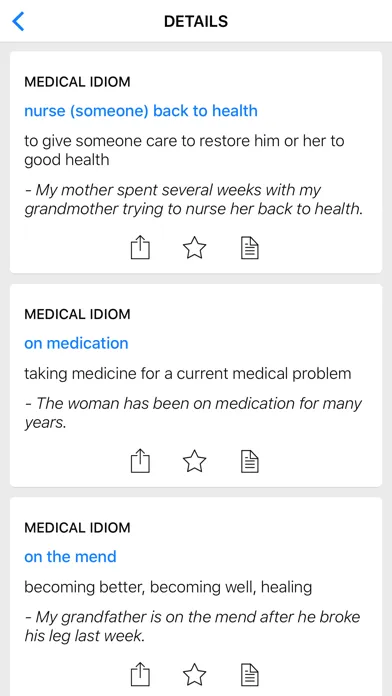 Ảnh chụp màn hình của Eyes & Medical idioms