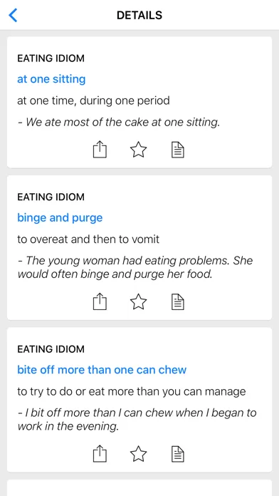 Food & Sports idioms Screenshots