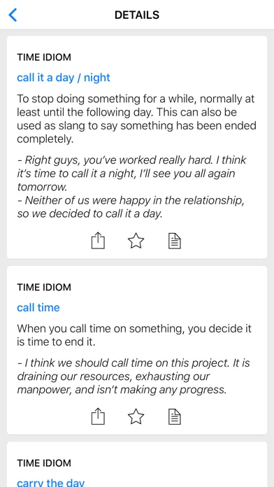 Legal & Time idioms سکرین شاٹس