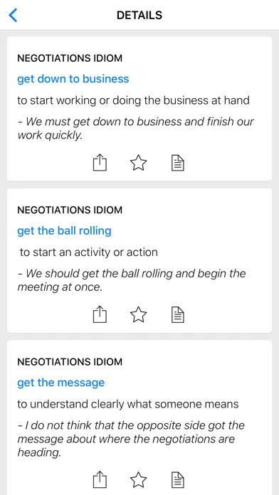 Negotiation & Love idioms Screenshots