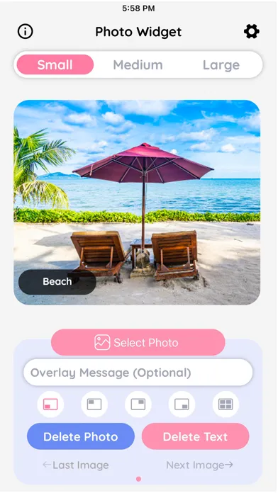 Tangkapan layar Photo Widget Simple