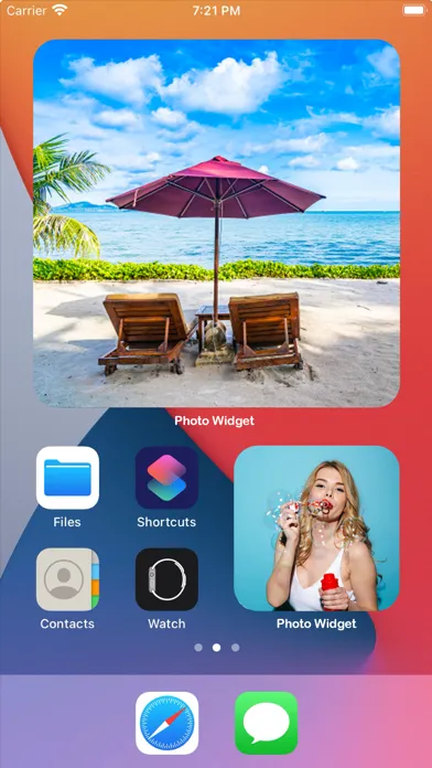 Tangkapan layar Photo Widget Simple