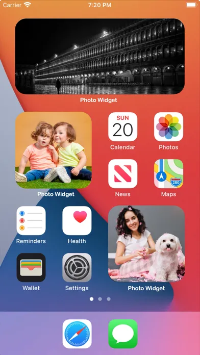Tangkapan layar Photo Widget Simple