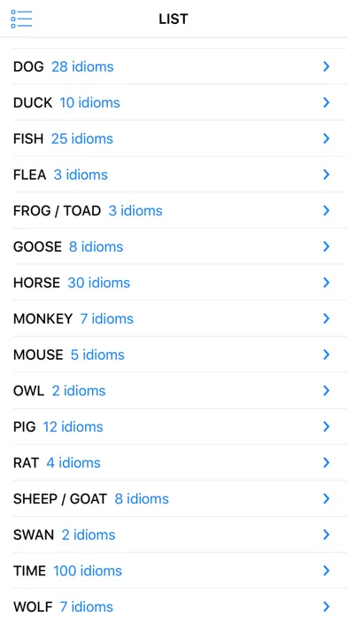 Скриншоты Time & Animal idioms