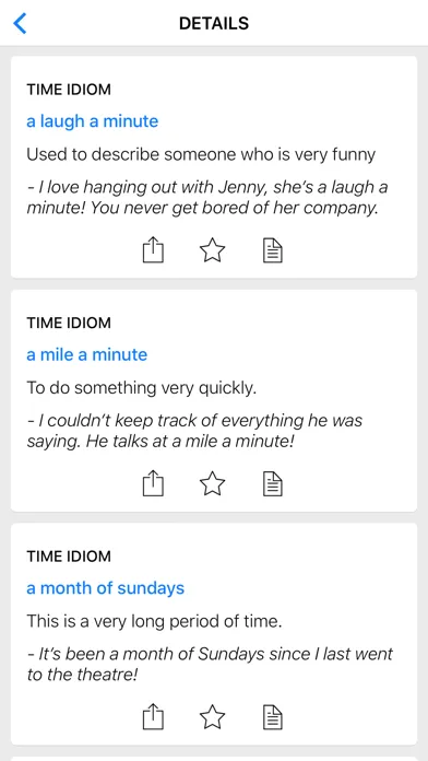 Screenshot di Time & Medical idioms