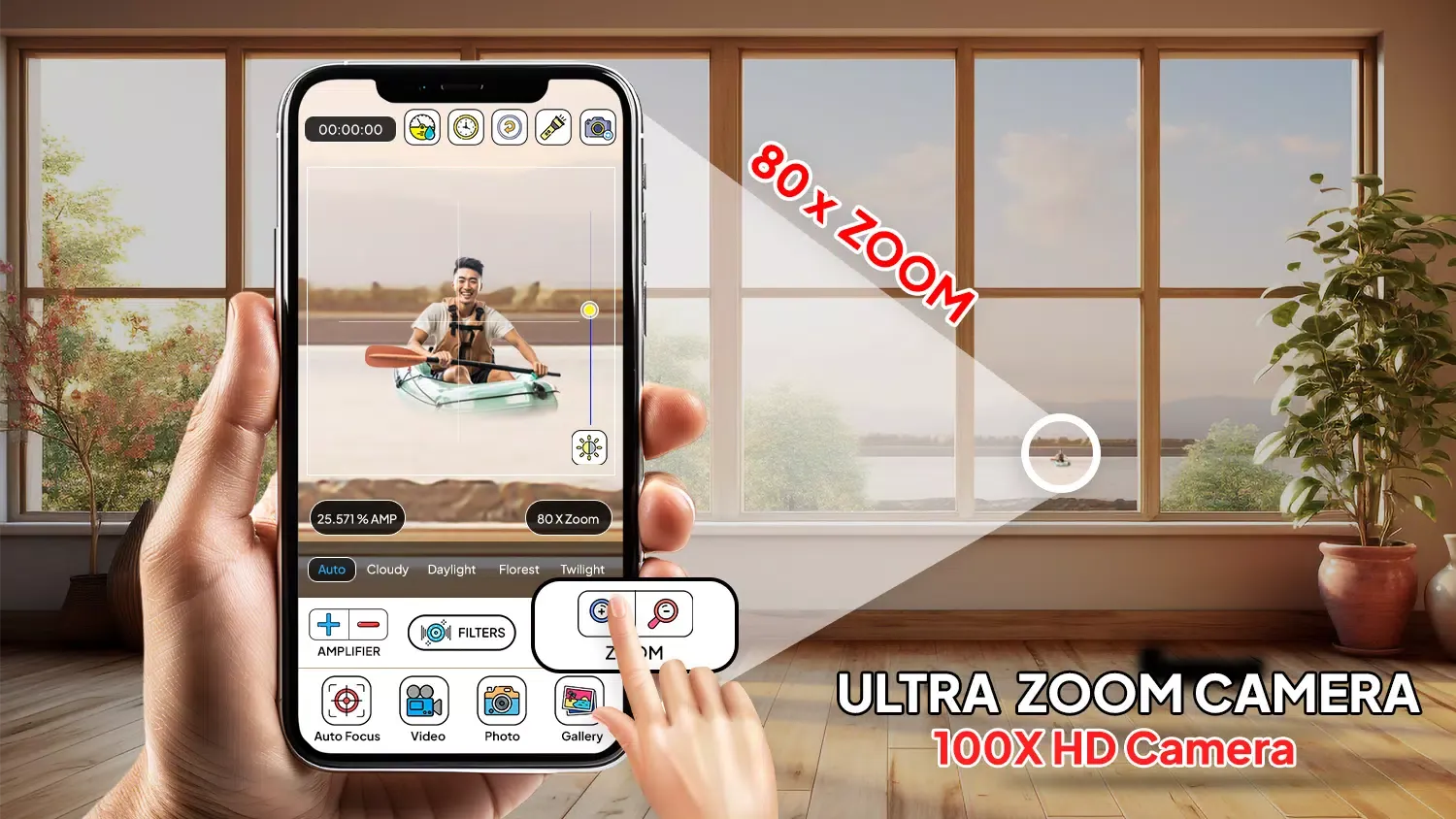 100X Zoom Camera: Ultra Zoom Ekran Görüntüleri