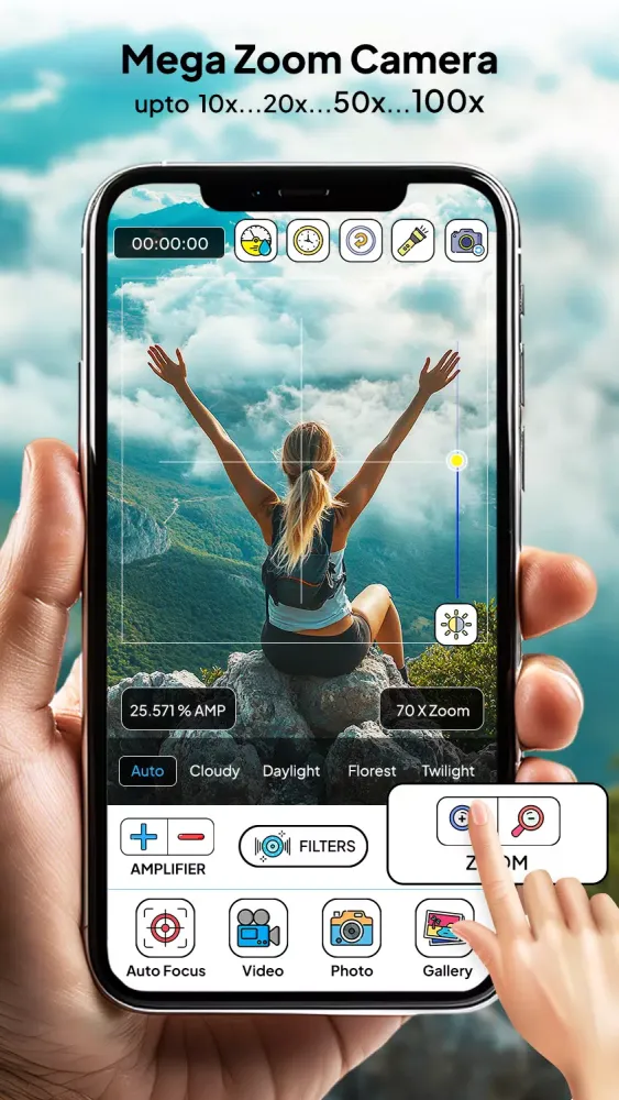 100X Zoom Camera: Ultra Zoom Ekran Görüntüleri