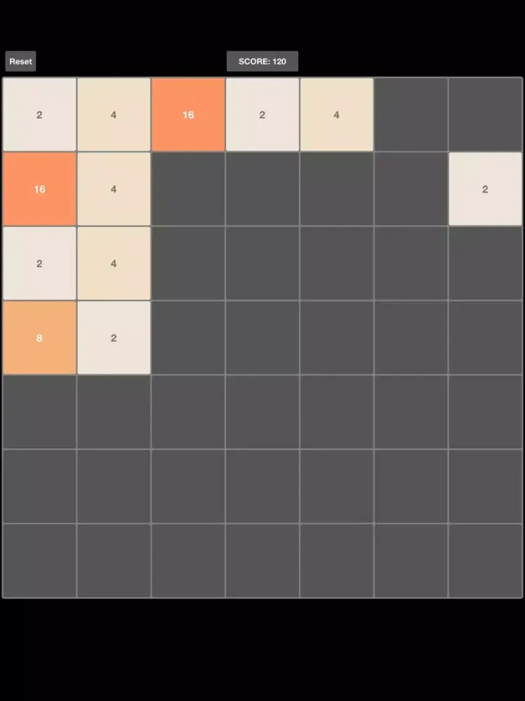 2048 (Version 7x7) iPad  سکرین شاٹس