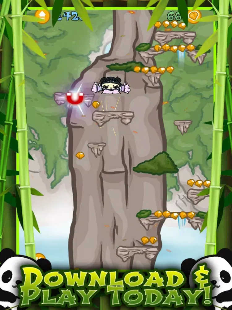 Capturas de pantalla de Cute Pet Panda Jumping Adventure Game FREE iPad 