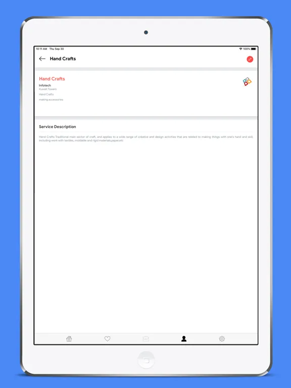 Tangkapan skrin Hawee App iPad 
