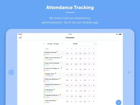 ภาพหน้าจอของ KPI Humans – HR app iPad 